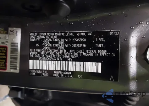 2023 Toyota Highlander Hybrid Limited from USA, damaged, VIN 5TDXBRCH5PS571439